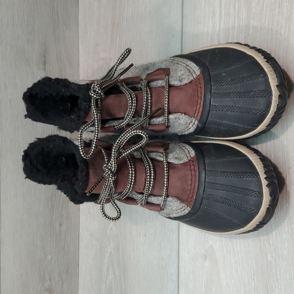 Sorel Women Duck Rubber Waterproof Outdoor boots shoes sz 7.5 - Picture 3 of 12